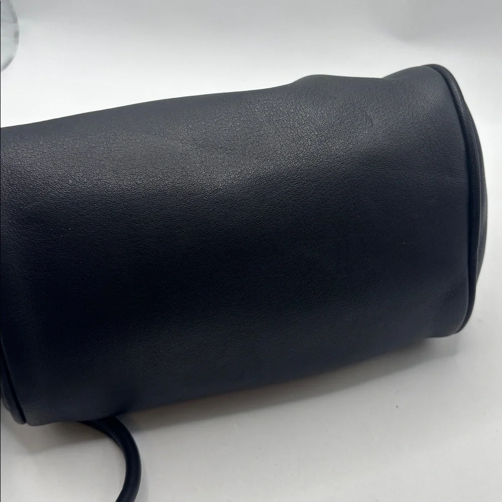 VTG Brighton black mini bag w/magnetic closure ornate silver & gold soft leather - Picture 6 of 10